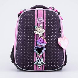 02804342-40 Рюкзак школьный для девочки КК для девочки черный