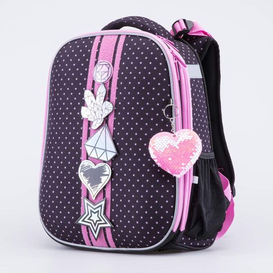 02804342-40 Рюкзак школьный для девочки КК для девочки черный фото №2