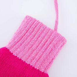 07821254-40 Теплые варежки из шерсти мериноса розовый для девочки розовый фото №3