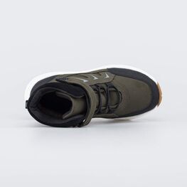 652232-52 Зимние ботинки для мальчика подростковые для мальчики оливковый + черный фото №4