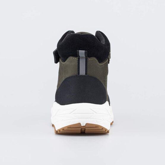 652232-52 Зимние ботинки для мальчика подростковые для мальчики оливковый + черный фото №5