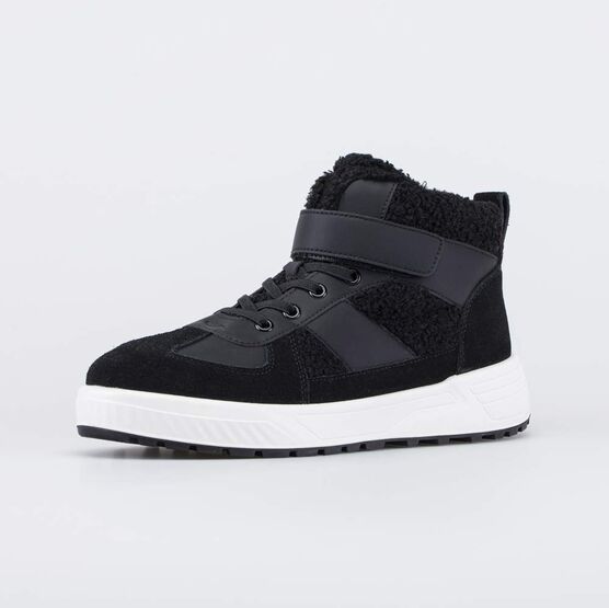 654092-42 Черные зимние ботинки для девочки для девочки черный