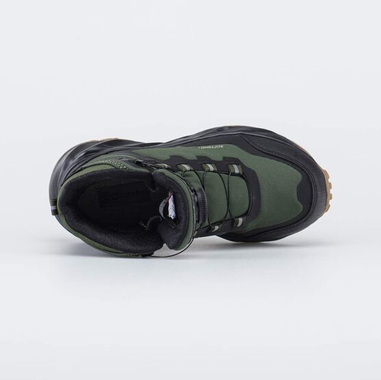 654710-83 Зимние мембранные ботинки с Softshell и Thinsulate для мальчики оливковый + черный фото №4