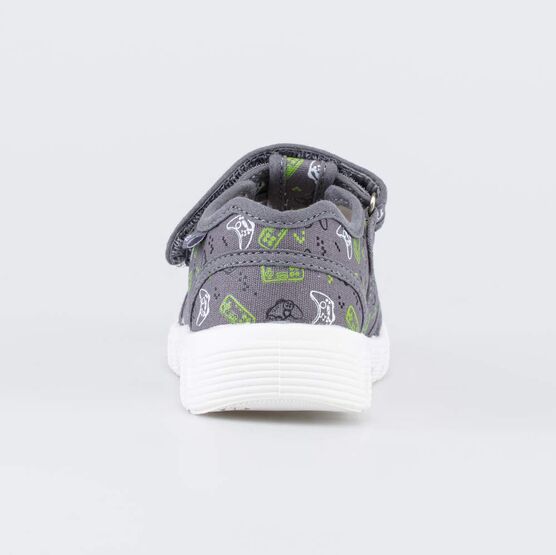 421132-11 Текстильная обувь для детей Джойстик для мальчики серый фото №5