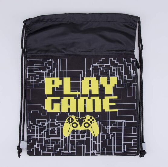 02708232-40 Мешок для обуви черно-желтый для мальчики черный + желтый