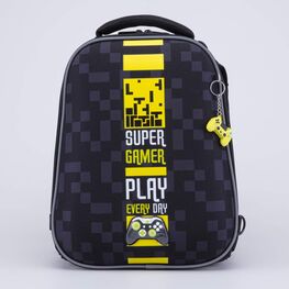 02717333-40 Школьный набор Рюкзак Мешок Пенал (11+) для мальчики чер-жел фото №2