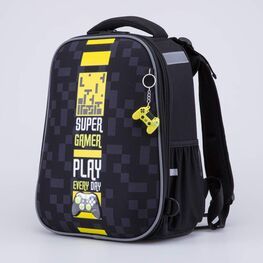 02717333-40 Школьный набор Рюкзак Мешок Пенал (11+) для мальчики чер-жел фото №3