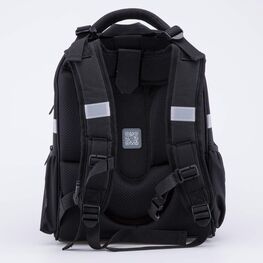 02717334-40 Школьный рюкзак Ти-рекс (11+) КК для мальчики черный + оранжевый фото №3