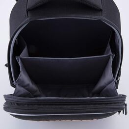 02717334-40 Школьный рюкзак Ти-рекс (11+) КК для мальчики черный + оранжевый фото №4