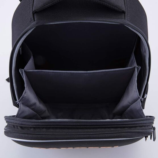 02717334-40 Школьный рюкзак Ти-рекс (11+) КК для мальчики черный + оранжевый фото №4