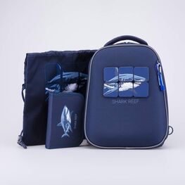 02717335-40 Школьный набор Рюкзак Мешок Пенал (11+) для мальчики темно-синий