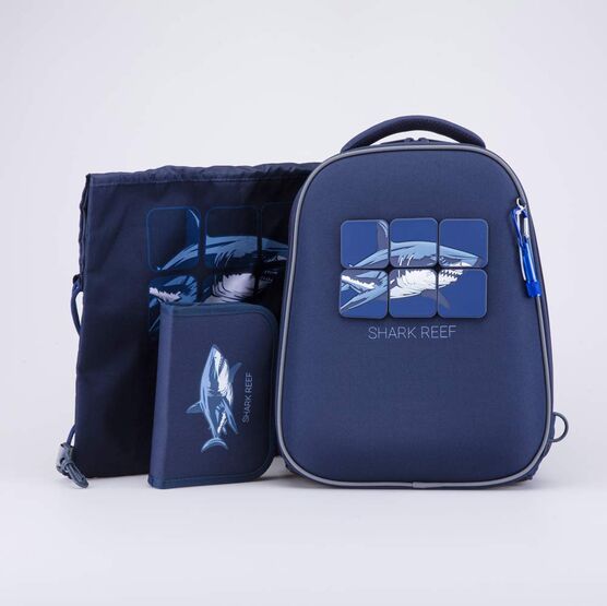 02717335-40 Школьный набор Рюкзак Мешок Пенал (11+) для мальчики темно-синий