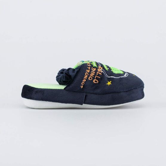 331282-11 Домашние тапочки Дино для мальчики синий фото №2