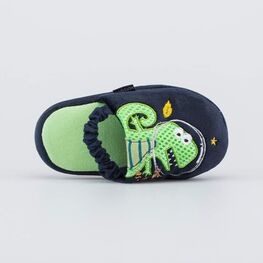 331282-11 Домашние тапочки Дино для мальчики синий фото №4