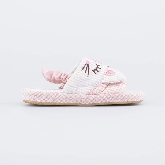 331287-12 Домашние детские тапочки Милая кошечка для девочки розовый фото №2