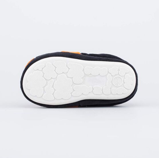 331291-11 Домашние тапочки с задником Футбольный мяч для мальчики черный+оранжевый фото №3