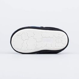 331291-12 Домашние тапочки с задником Футбольный мяч для мальчики черный + синий фото №3