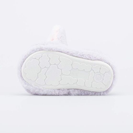 331305-11 Пушистые тапочки Маленький зайка для девочки сиреневый фото №3