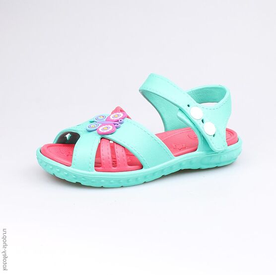 325033-01 Пляжная обувь бирюзовая для девочки бирюзовый