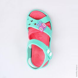 325033-01 Пляжная обувь бирюзовая для девочки бирюзовый фото №4