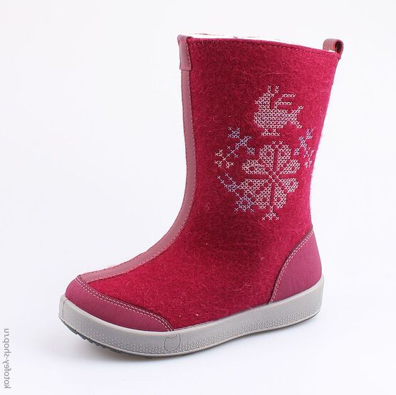 667018-42 Валенки для девочки бордовый