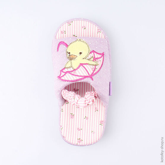 331012-13 Тапочки для девочки сиреневый фото №4