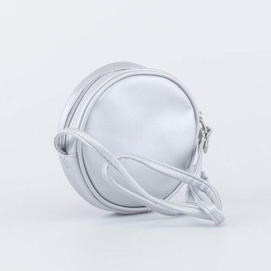02802213-40 Cумка детская Пончик серебристый для девочки роз-сер фото №3