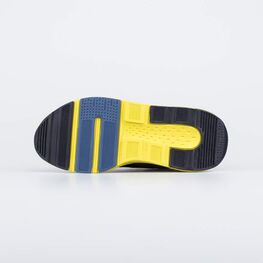 744177-14 Кроссовки на шнурках для мальчики синий+желтый фото №3