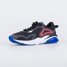 744198-13 Кроссовки на шнурках для мальчики чер-цве