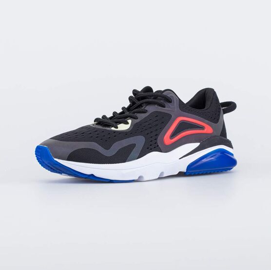 744198-13 Кроссовки на шнурках для мальчики чер-цве