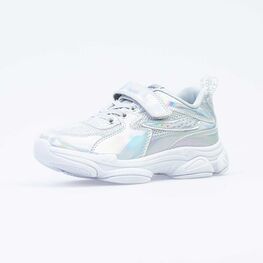 644290-12 Кроссовки для девочки серебрист.