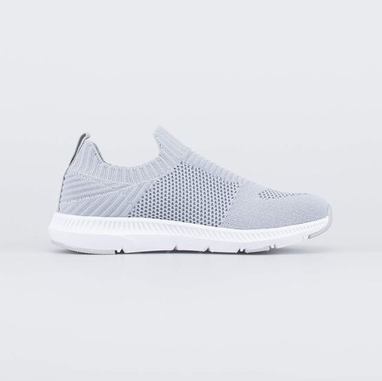 441025-11 Кроссовки из вязаного текстиля для девочки серый фото №2