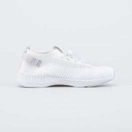 441027-12 Белые текстильные кроссовки для девочки белый фото №2