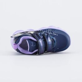 544212-71 Синие кроссовки с LED и Softshell для девочки синий фото №4