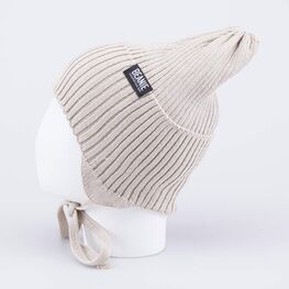 07811903-43 Шапка детская бежевый для девочки бежевый фото №2