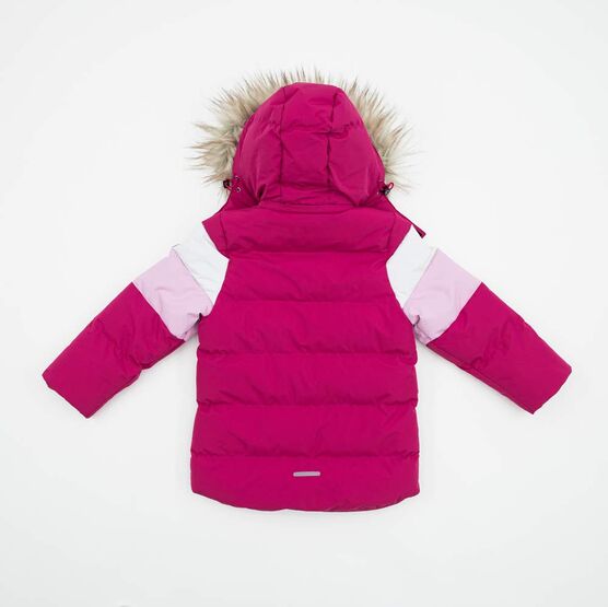 07857015-40 Зимняя детская куртка Фуксия для девочки фук-роз-бел фото №2