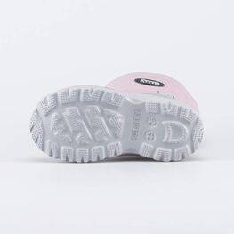 664154-41 Сноубутсы с защитой от снега 1936 для девочки серый + розовый фото №3