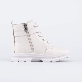 752218-32 Утепленные ботинки для девочки для девочки молочный фото №2