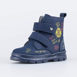 152353-32 Утепленные ботинки на липучках DGU синий для универсальные синий