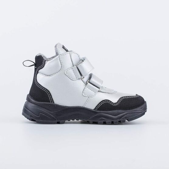 352323-36 Демисезонные ботинки на липучках Стиль серебристый для девочки серебристый фото №2