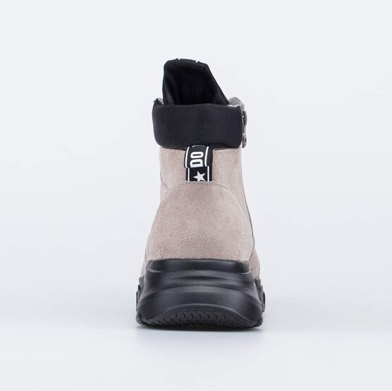 752217-32 Утепленные ботинки для девочки на весну/осень для девочки бежевый фото №5