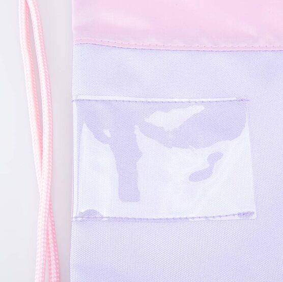 02808185-20 Мешок для сменной обуви сиреневый для девочки сиреневый фото №3