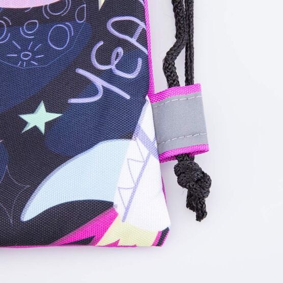 02808191-20 Мешок для сменной обуви цветной для девочки разноцветный фото №5