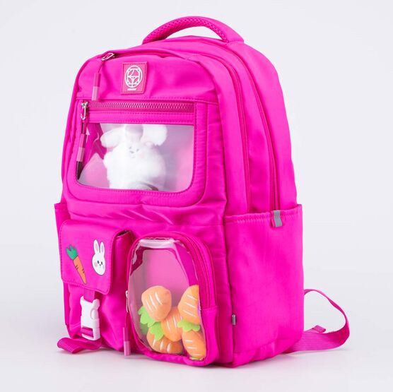 02804375-40 Рюкзак школьный фуксия Морковка для девочки фуксия фото №2
