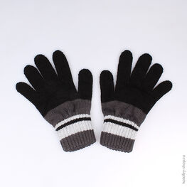 07722063-20 Перчатки черные для мальчики черный