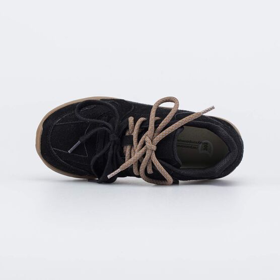 644522-12 Кожаные кроссовки для девочки-подростка для девочки черный фото №4