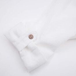 07703011-40 Летняя рубашка из льна и вискозы белый для мальчики белый фото №4