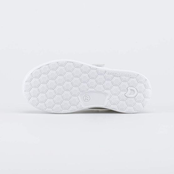 532337-11 Белые кожаные полуботинки на липучках для мальчики белый фото №3