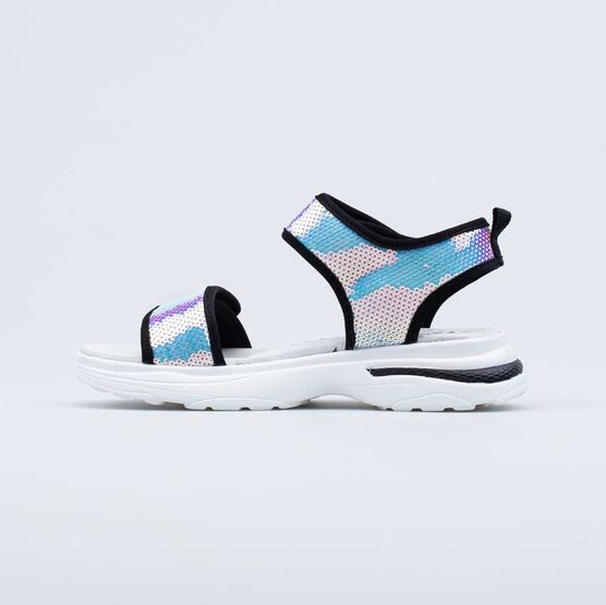 721006-71 Сандалии летние для девочки серебристый фото №2