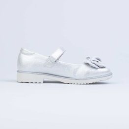 533050-22 Нарядные туфли для девочки серебрист. фото №2